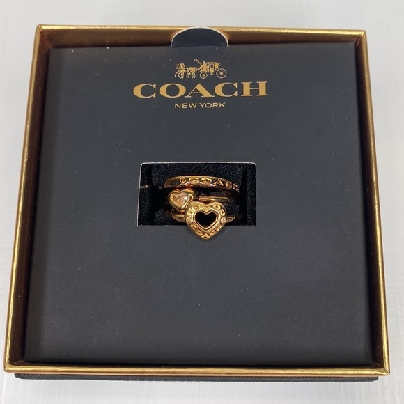 𝅺coach Open Circle Heart Jewelry Set - Picture 2 of 9